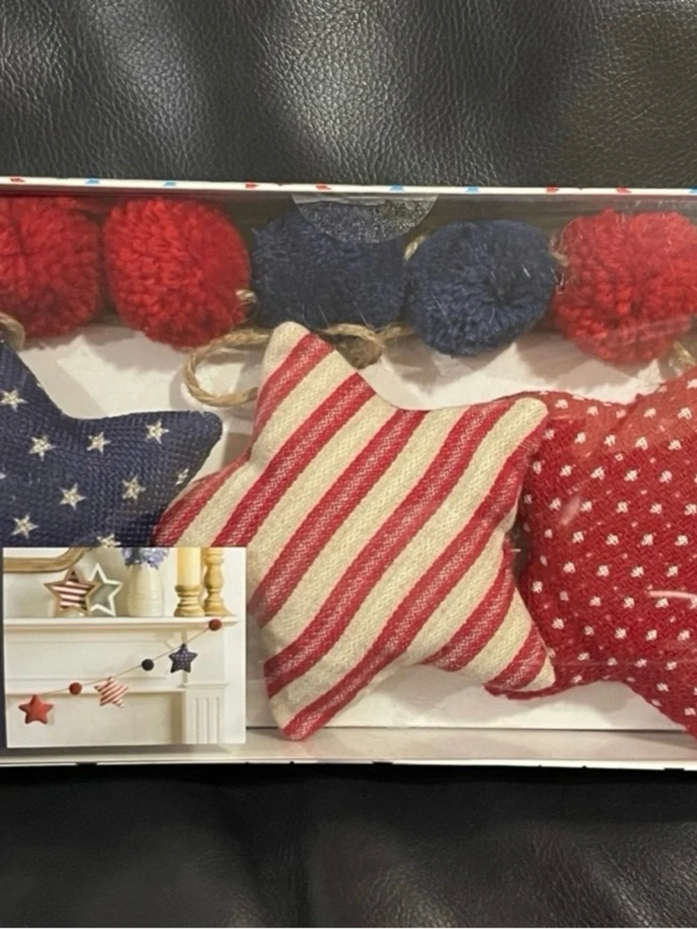 Stars and Stripes Patriotic Garland Stars - Patriotic Stars Garland
